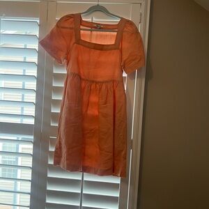 Madewell Kids Dress in Vibrant Orange
